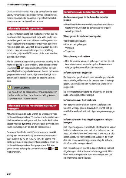 2026 Audi A5 Owner's Manual | Dutch
