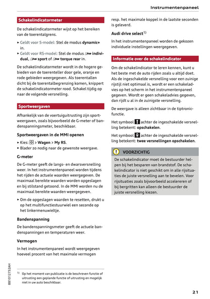 2026 Audi A5 Owner's Manual | Dutch