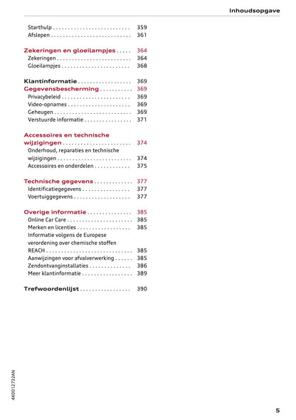 2022-2023 Audi A6 Owner's Manual | Dutch