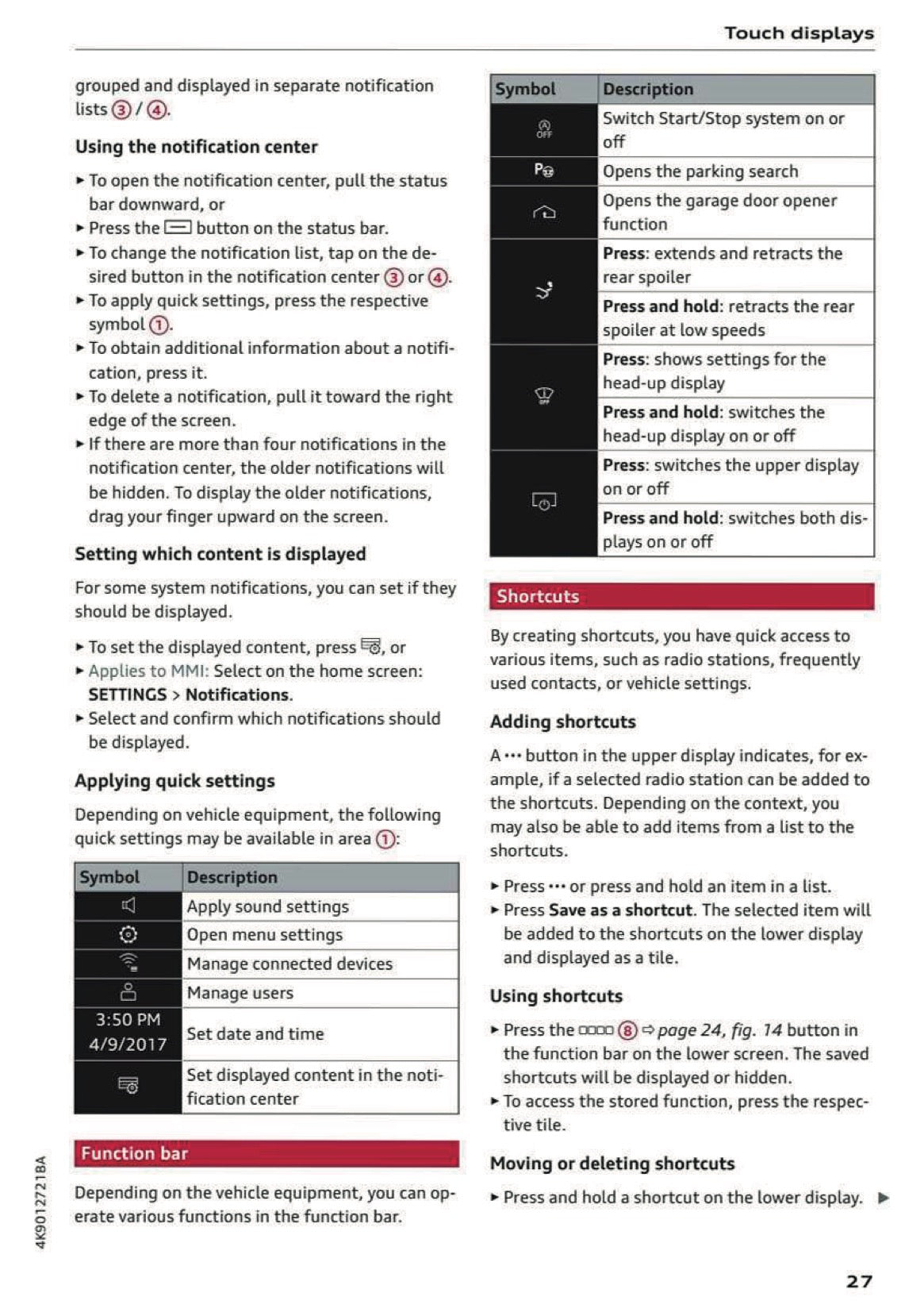 2024 Audi A7 Owner's Manual | English US