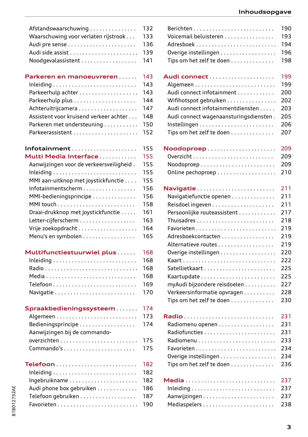 2022 Audi Q2 Owner's Manual | Dutch