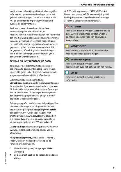 2022 Audi Q2 Owner's Manual | Dutch