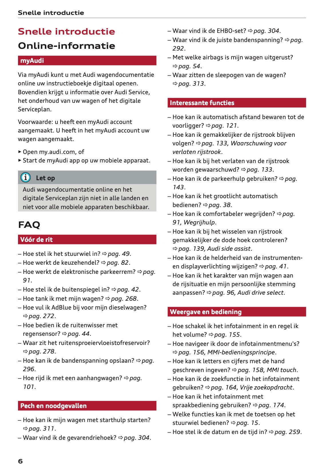2022 Audi Q2 Owner's Manual | Dutch