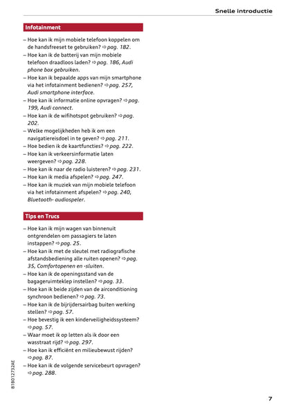 2022 Audi Q2 Owner's Manual | Dutch