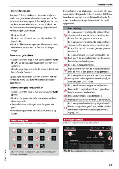 2020-2021 Audi Q3 Owner's Manual | Dutch