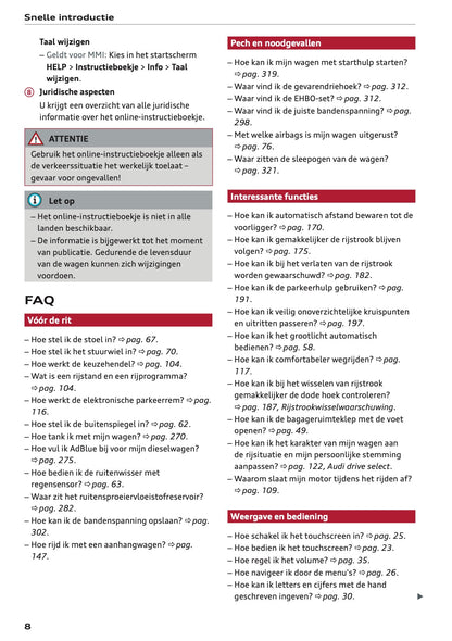 2022 Audi Q3 Owner's Manual | Dutch