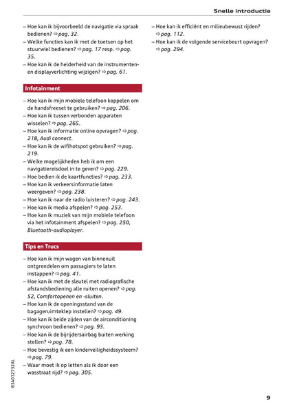 2022 Audi Q3 Owner's Manual | Dutch