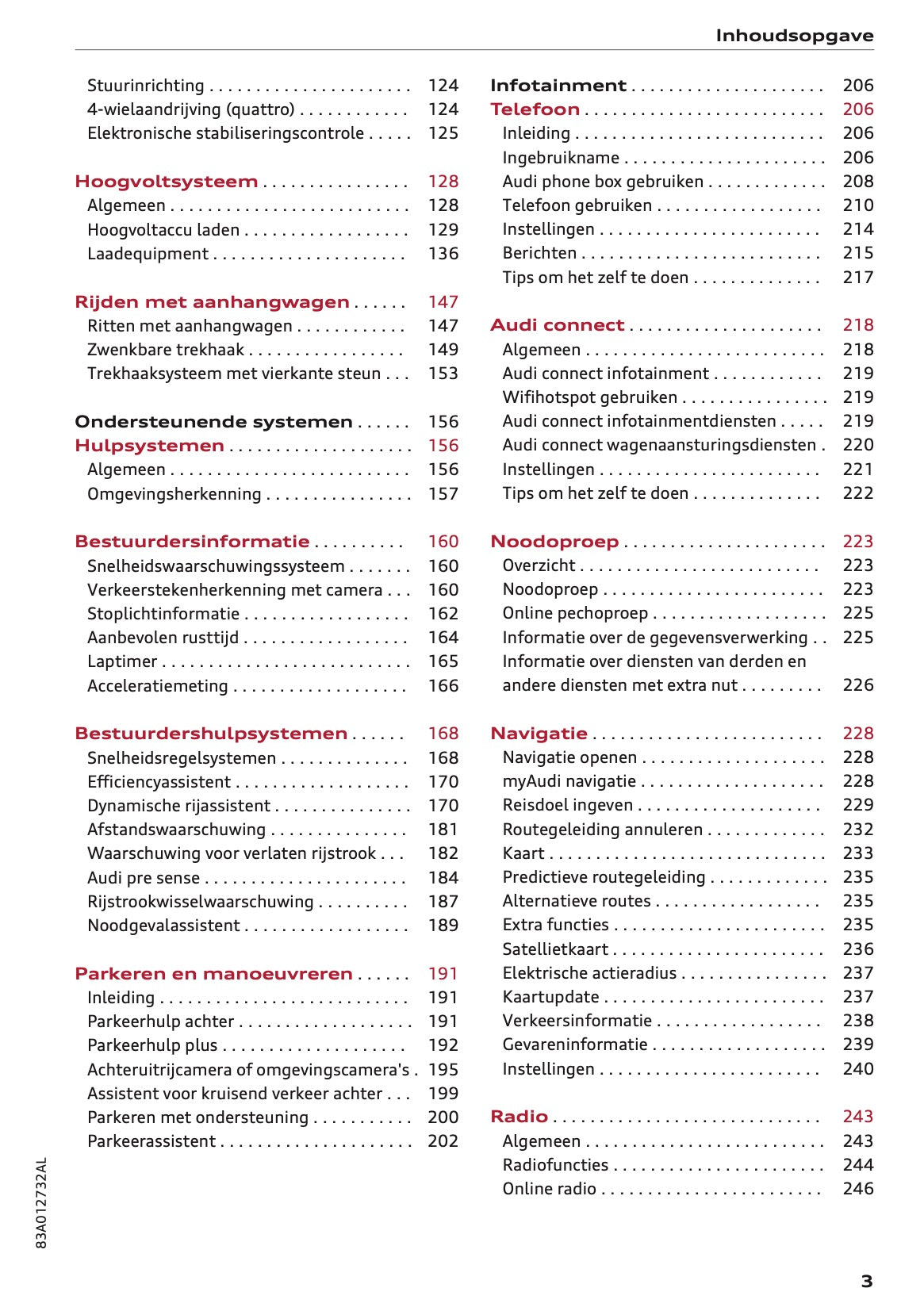 2022 Audi Q3 Owner's Manual | Dutch
