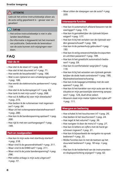 2023-2024 Audi Q3 Owner's Manual | Dutch