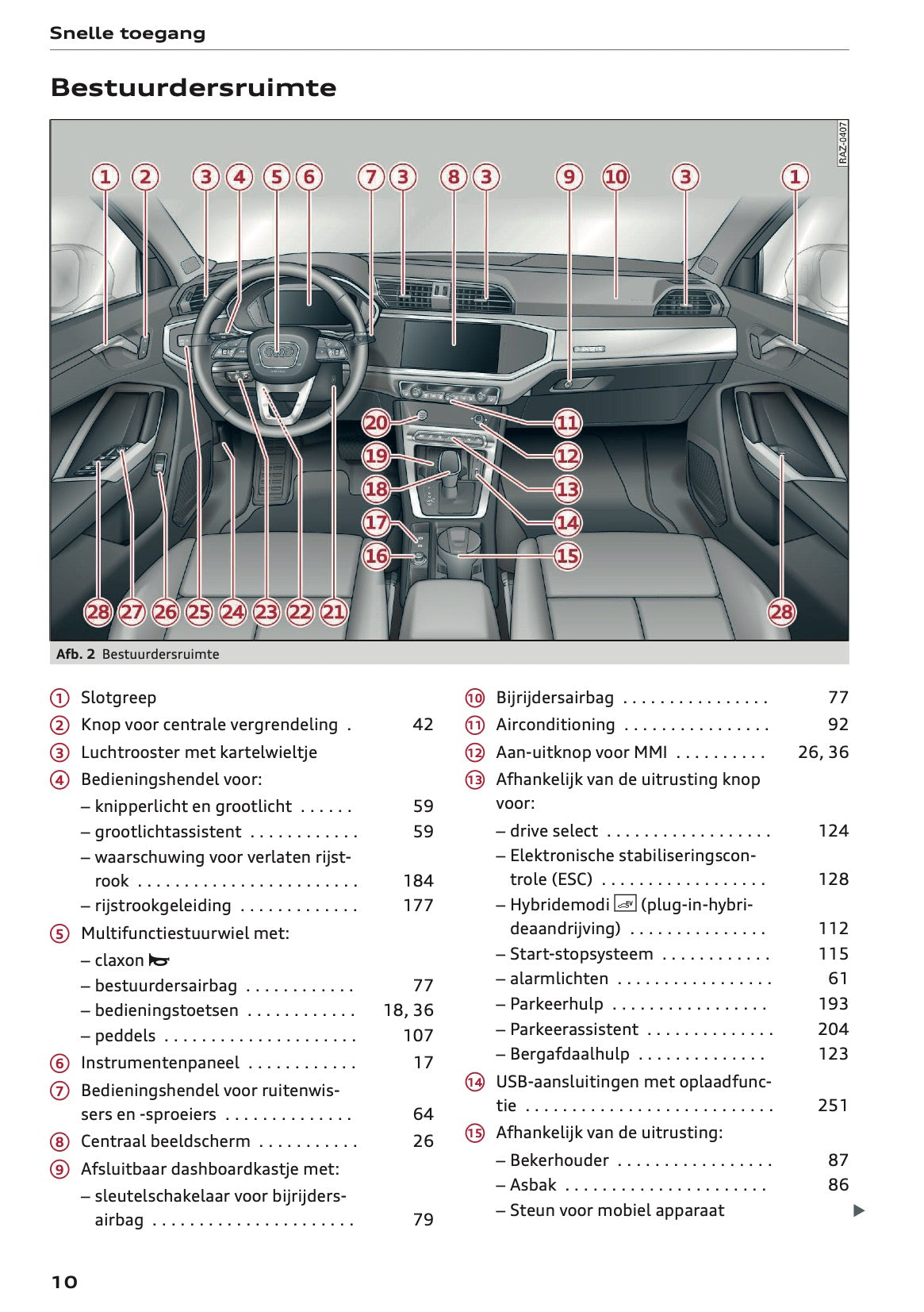 2023-2024 Audi Q3 Owner's Manual | Dutch