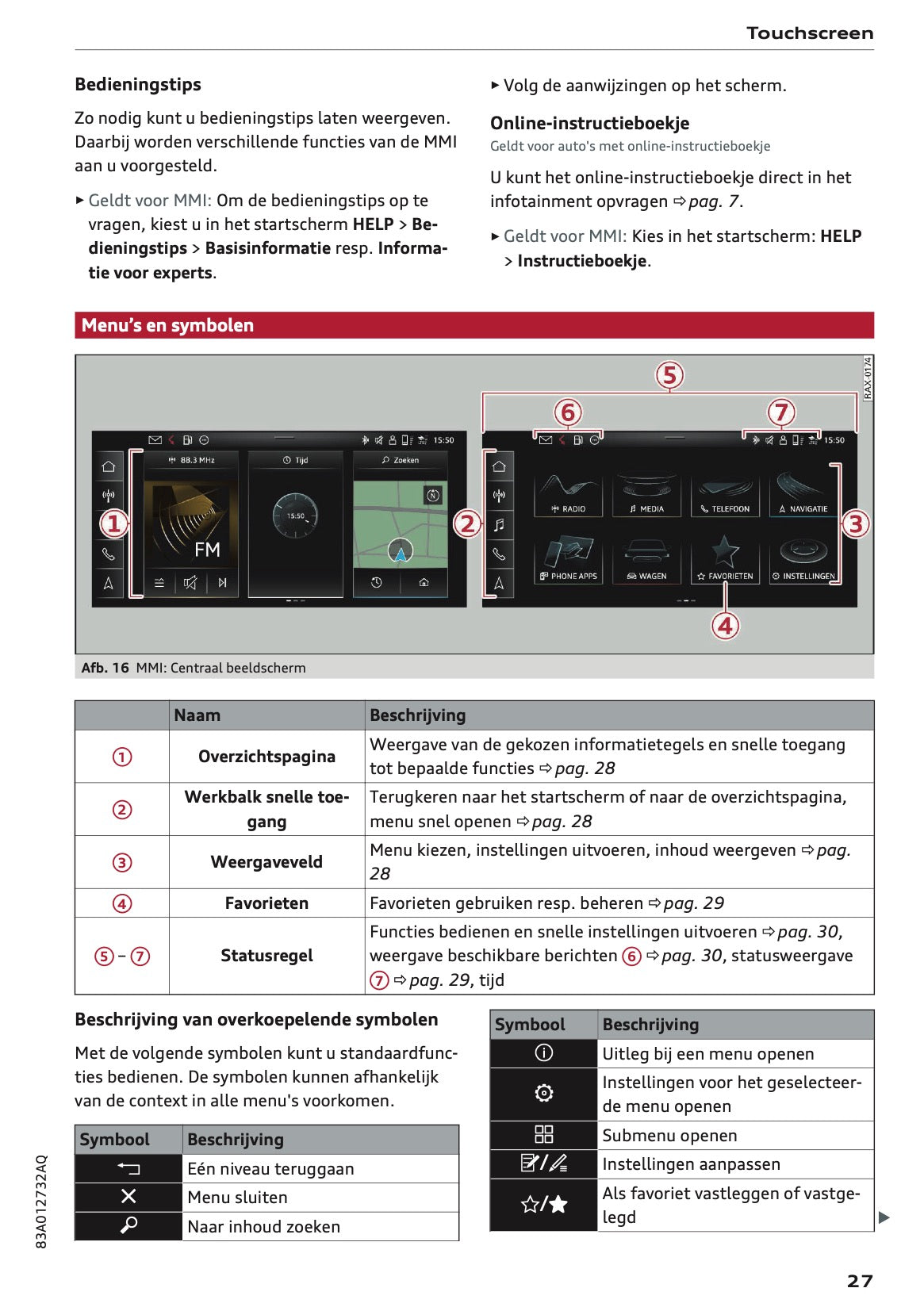 2023-2024 Audi Q3 Owner's Manual | Dutch