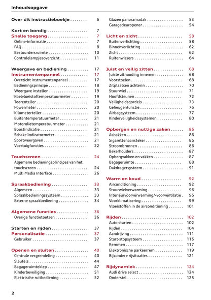 2023-2024 Audi Q3 Owner's Manual | Dutch