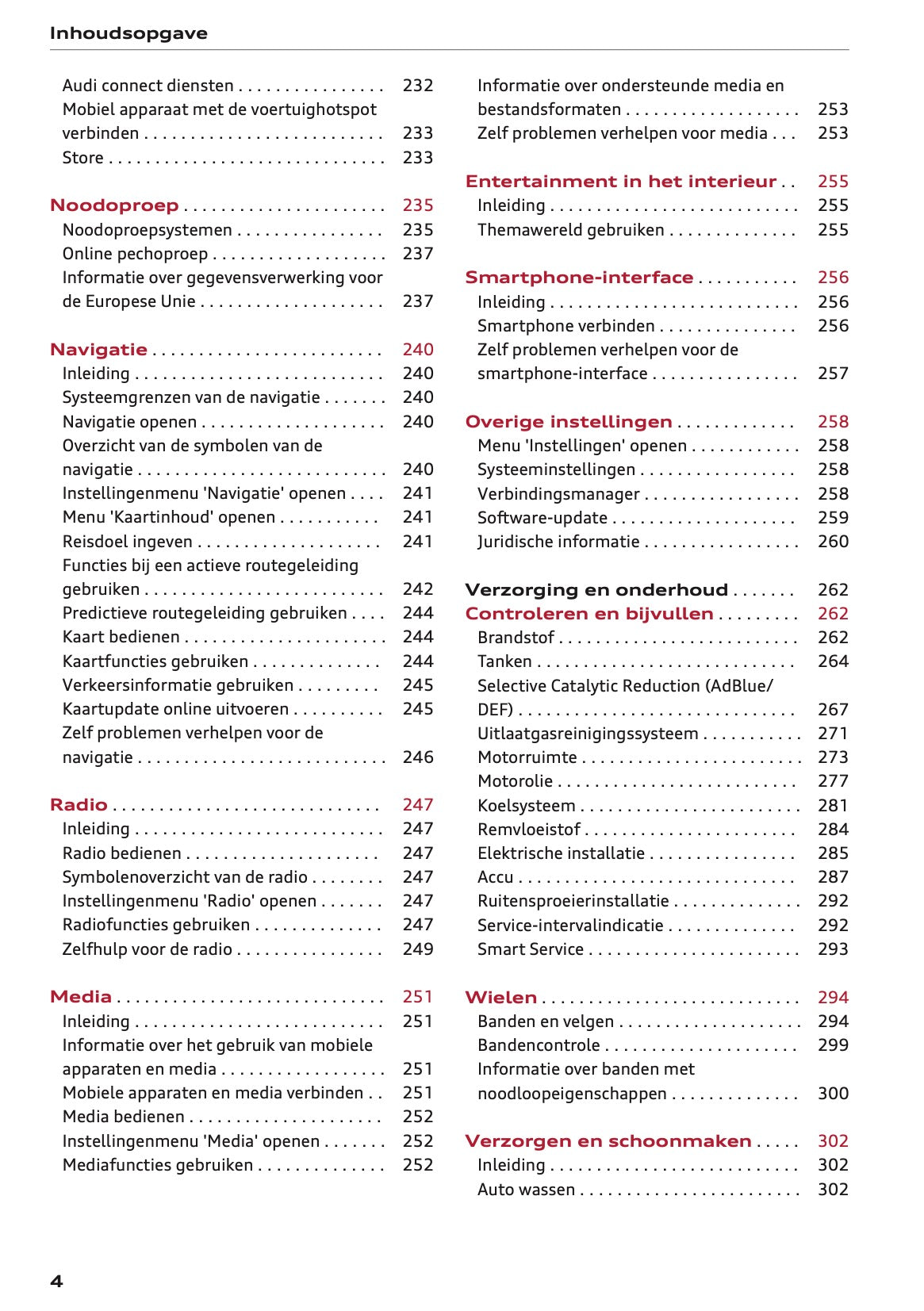 2026 Audi Q3 Owner's Manual | Dutch
