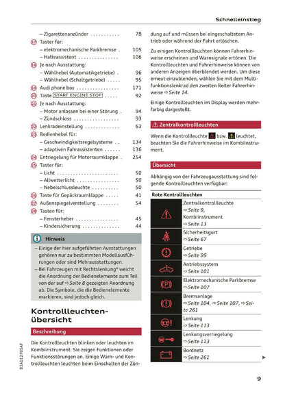 2019-2020 Audi Q3/RS Q3 Bedienungsanleitung | Deutsch