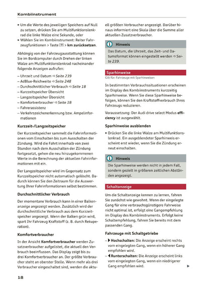 2019-2020 Audi Q3/RS Q3 Bedienungsanleitung | Deutsch