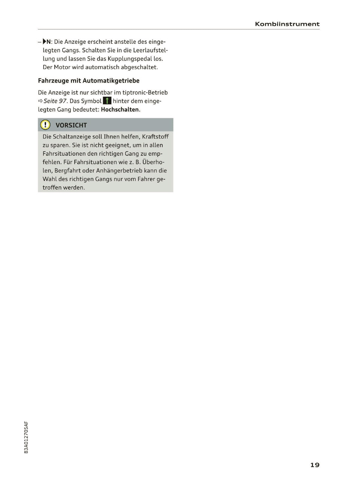 2019-2020 Audi Q3/RS Q3 Bedienungsanleitung | Deutsch