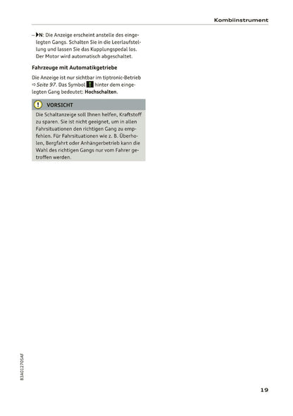 2019-2020 Audi Q3/RS Q3 Bedienungsanleitung | Deutsch