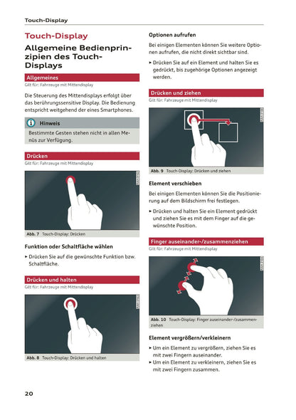 2019-2020 Audi Q3/RS Q3 Bedienungsanleitung | Deutsch