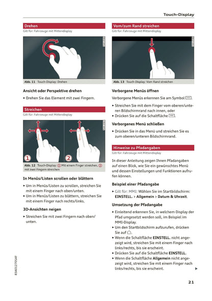 2019-2020 Audi Q3/RS Q3 Bedienungsanleitung | Deutsch