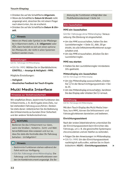 2019-2020 Audi Q3/RS Q3 Bedienungsanleitung | Deutsch