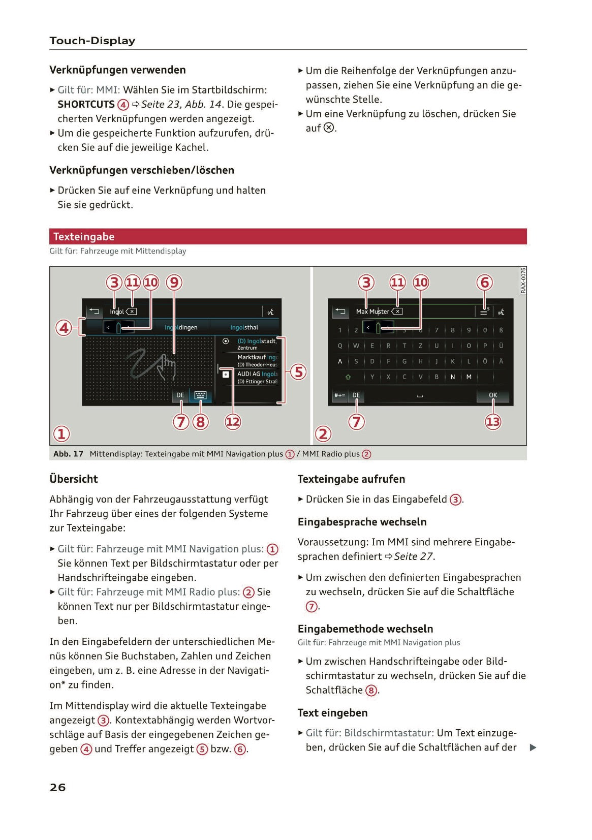 2019-2020 Audi Q3/RS Q3 Bedienungsanleitung | Deutsch