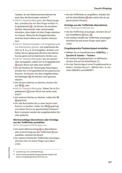 2019-2020 Audi Q3/RS Q3 Bedienungsanleitung | Deutsch