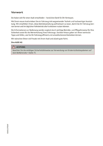2019-2020 Audi Q3/RS Q3 Bedienungsanleitung | Deutsch