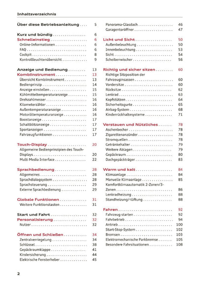 2019-2020 Audi Q3/RS Q3 Bedienungsanleitung | Deutsch