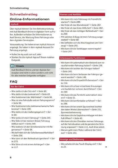 2019-2020 Audi Q3/RS Q3 Bedienungsanleitung | Deutsch