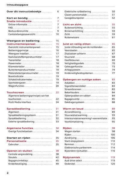 2021-2022 Audi Q3/RS Q3 Owner's Manual | Dutch