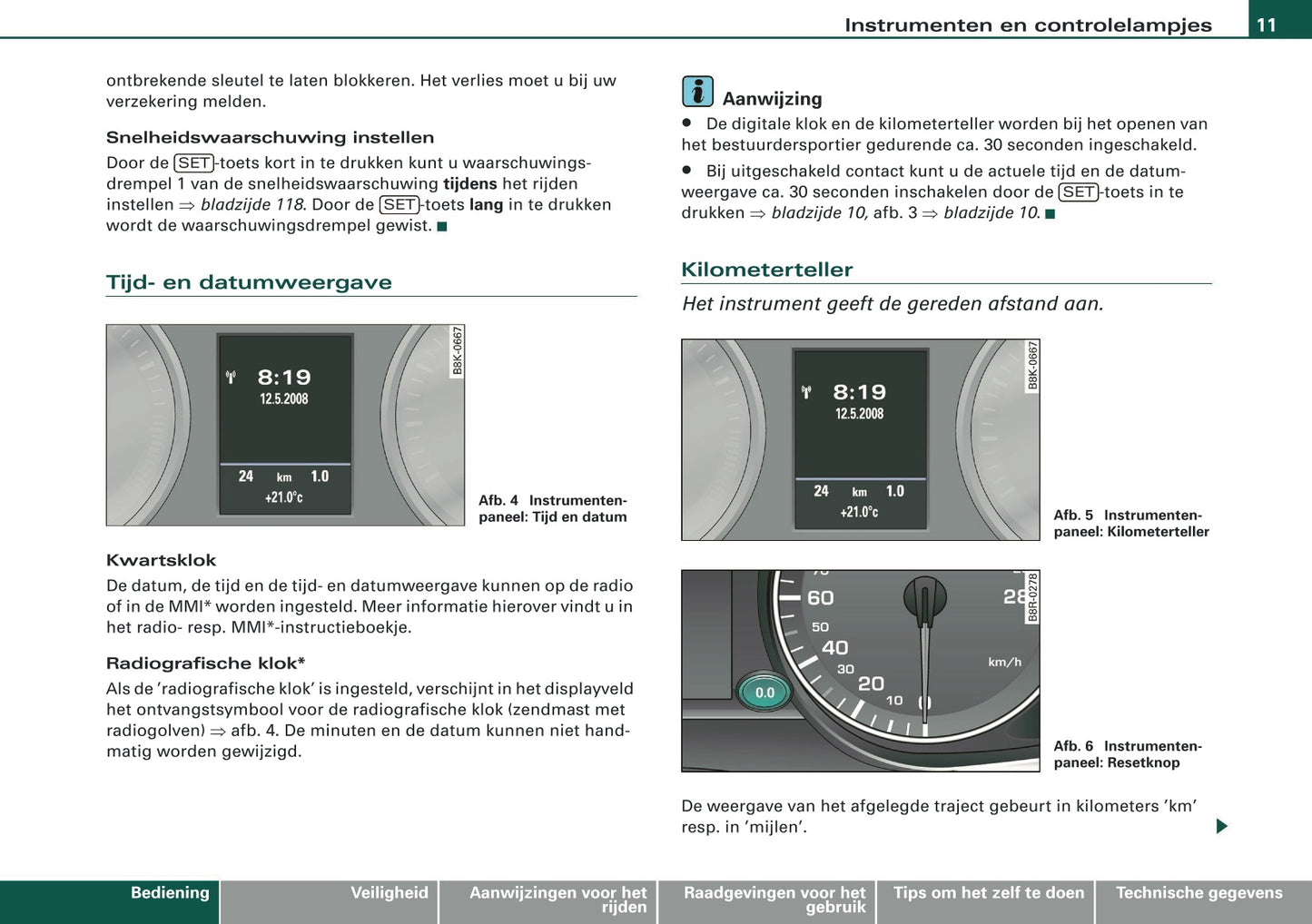 2009 Audi Q5 Owner's Manual | Dutch