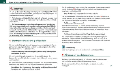 2009 Audi Q5 Owner's Manual | Dutch