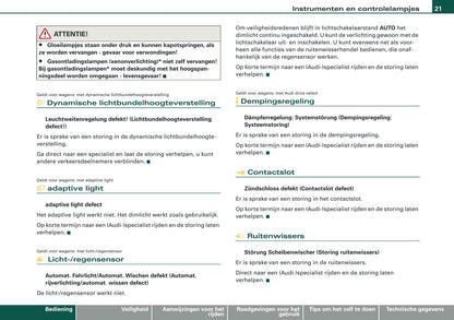 2009 Audi Q5 Owner's Manual | Dutch