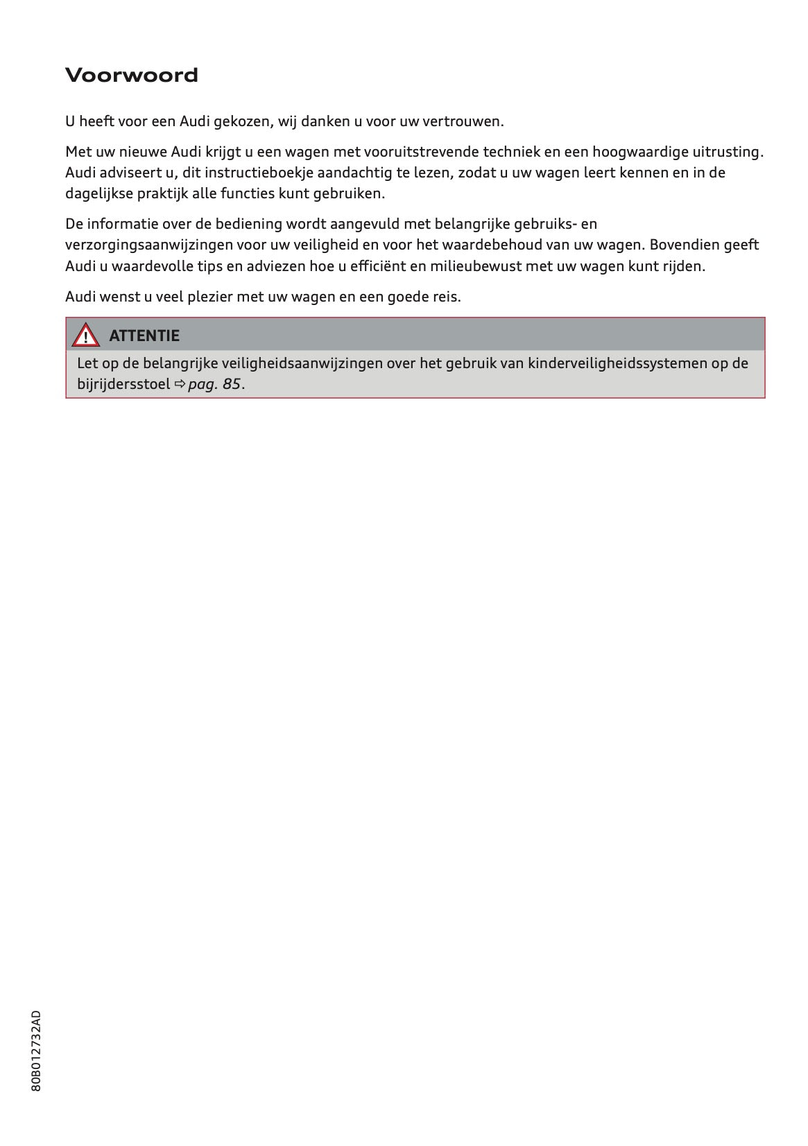 2022 Audi Q5 Owner's Manual | Dutch