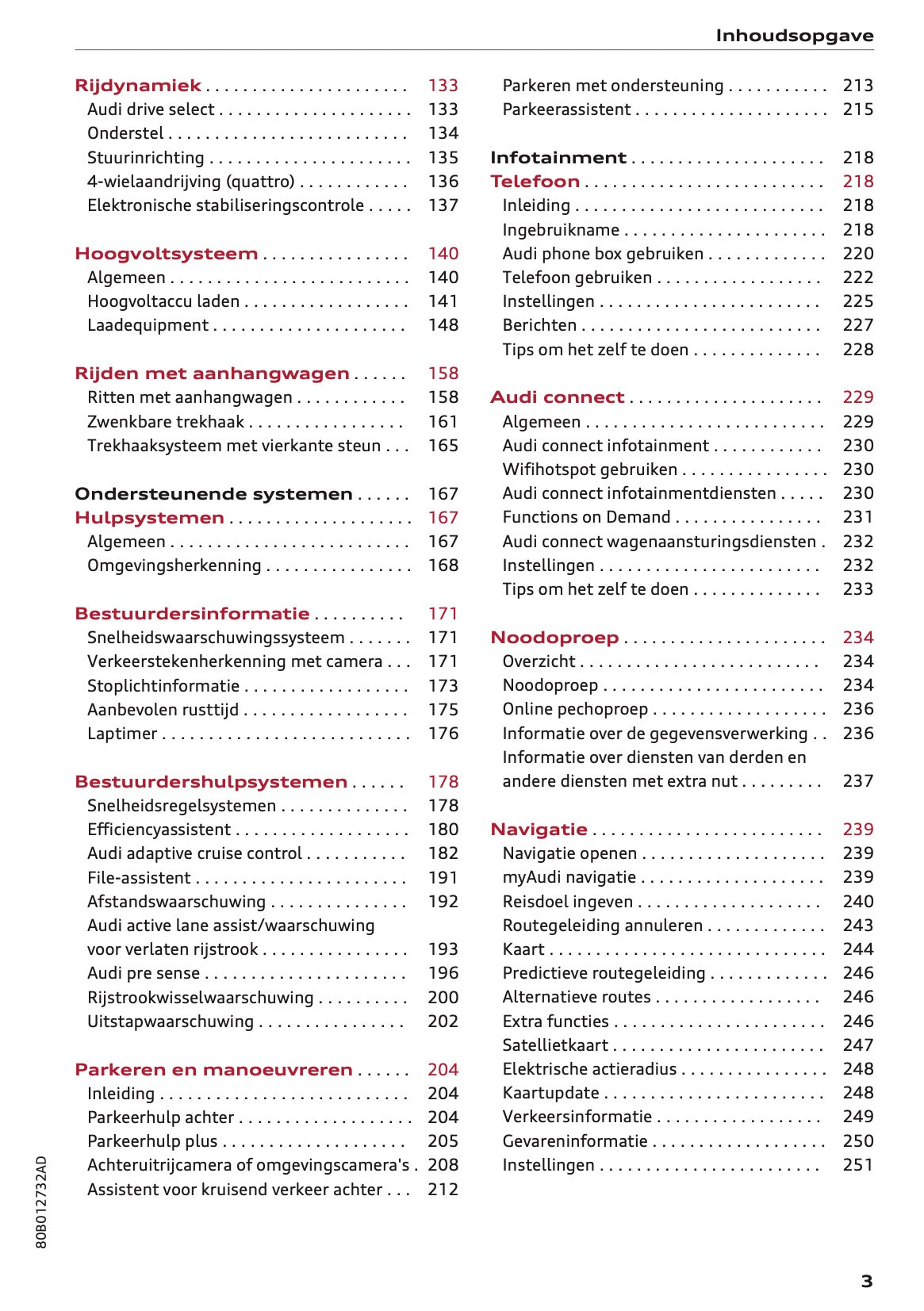 2022 Audi Q5 Owner's Manual | Dutch