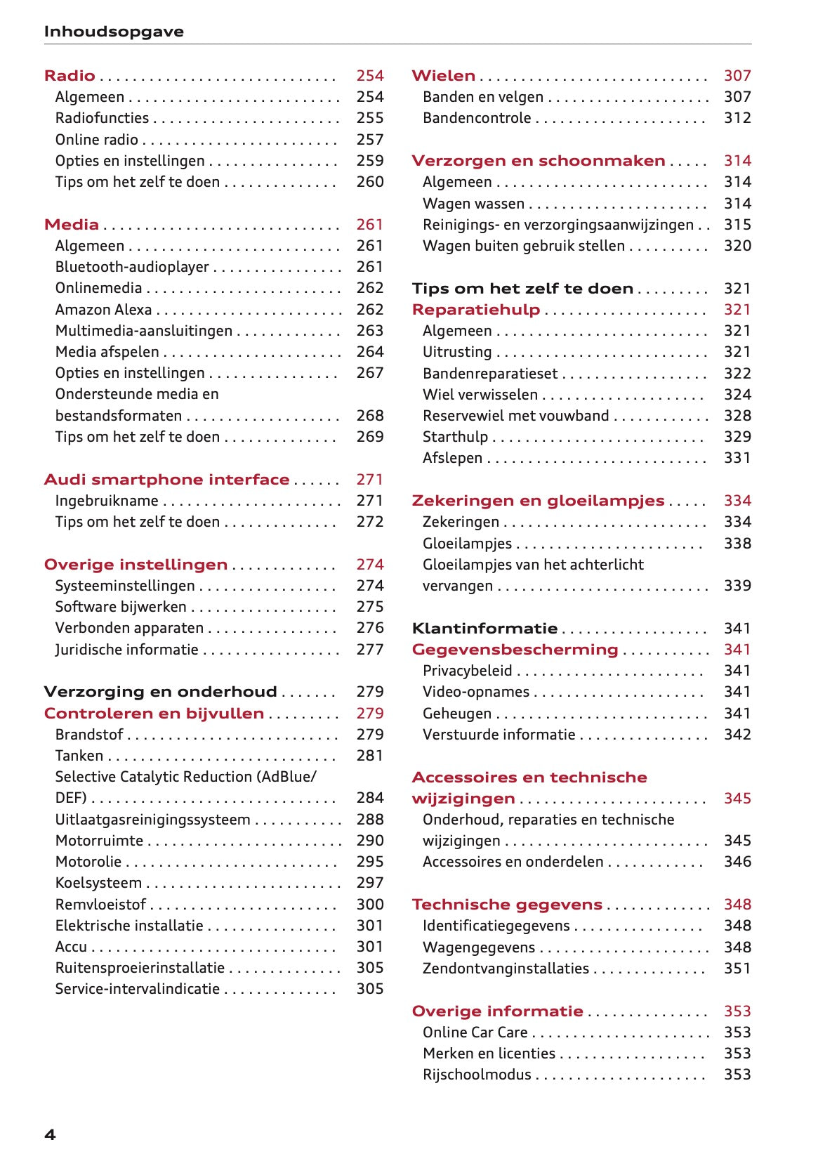 2022 Audi Q5 Owner's Manual | Dutch