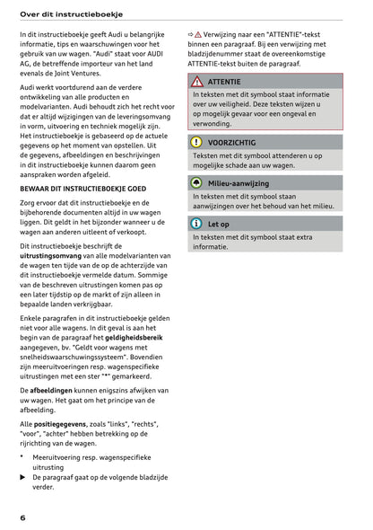 2022 Audi Q5 Owner's Manual | Dutch