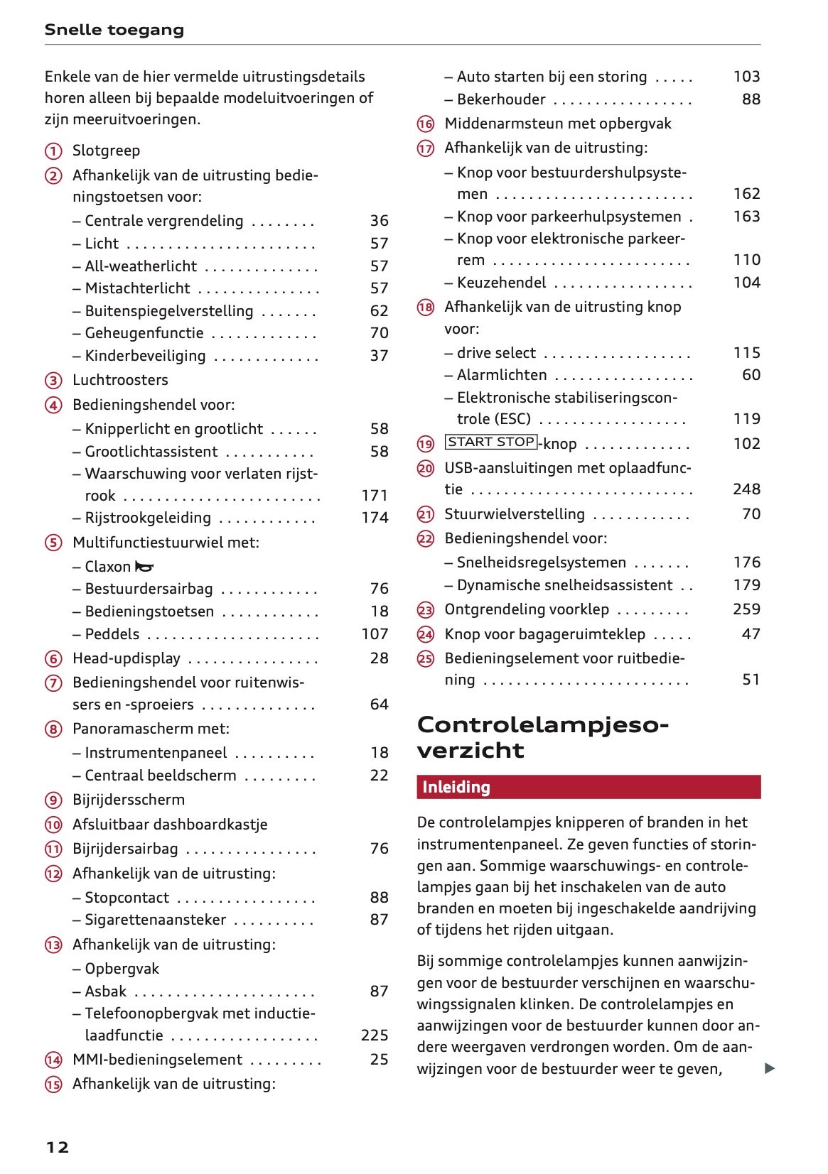 2025 Audi Q6 e-tron Owner's Manual | Dutch