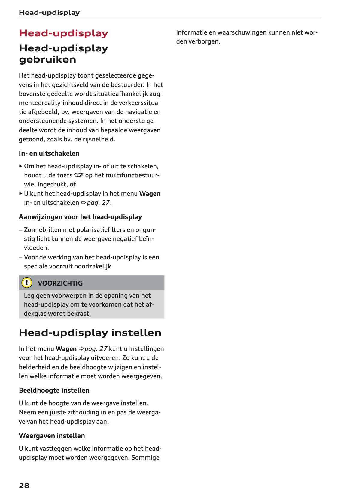 2025 Audi Q6 e-tron Owner's Manual | Dutch