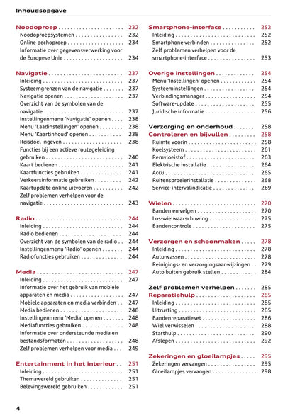 2025 Audi Q6 e-tron Owner's Manual | Dutch