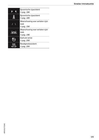 2020-2021 Audi Q7 Owner's Manual | Dutch
