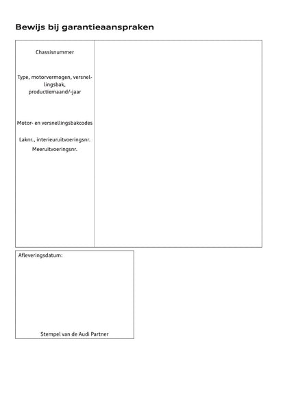 2020-2021 Audi Q7 Owner's Manual | Dutch