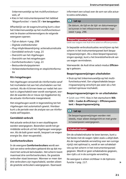 2020-2021 Audi Q7 Owner's Manual | Dutch