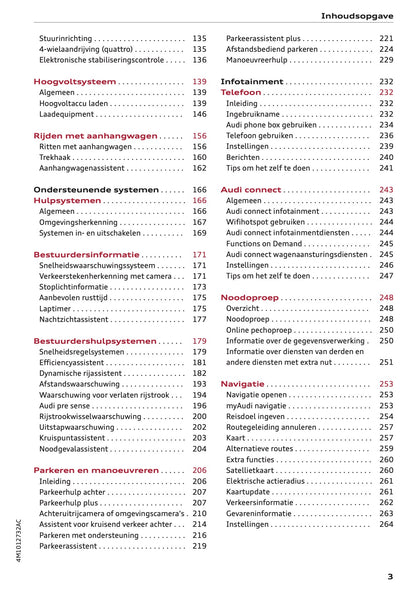 2020-2021 Audi Q7 Owner's Manual | Dutch