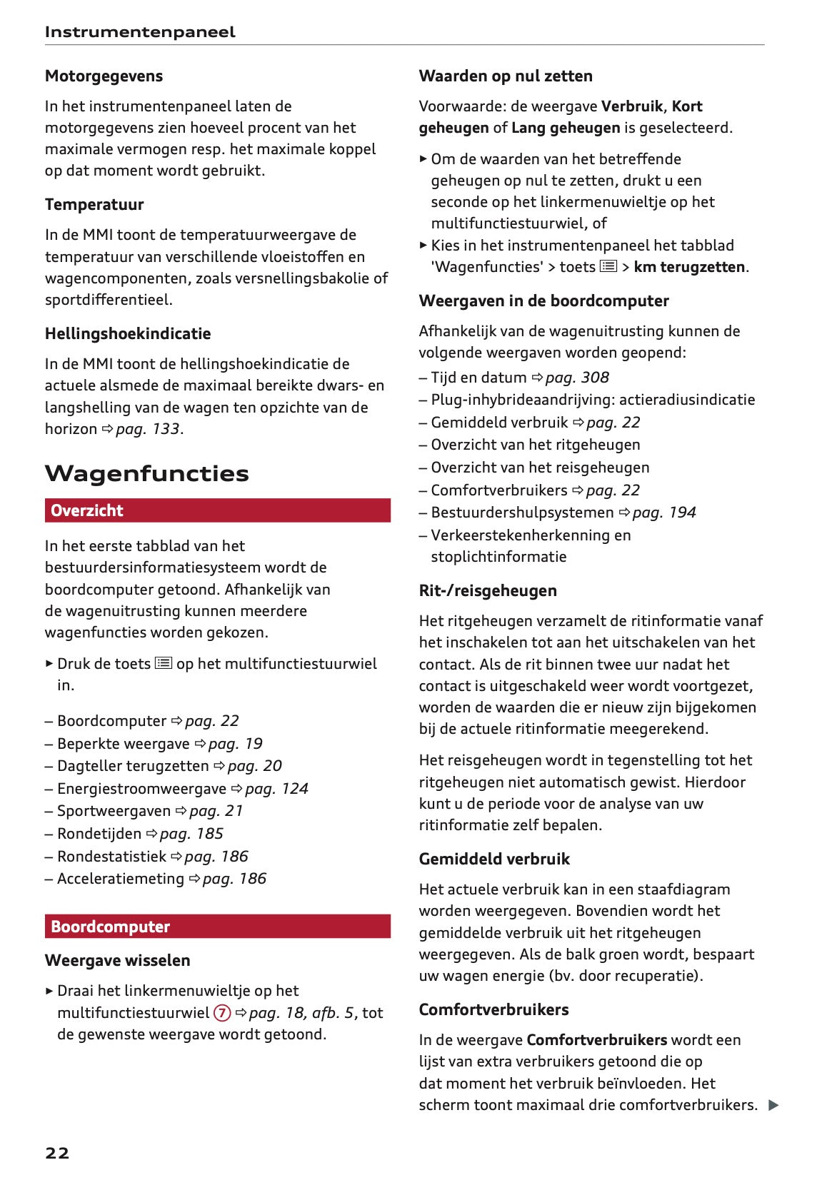 2022 Audi Q8 Owner's Manual | Dutch