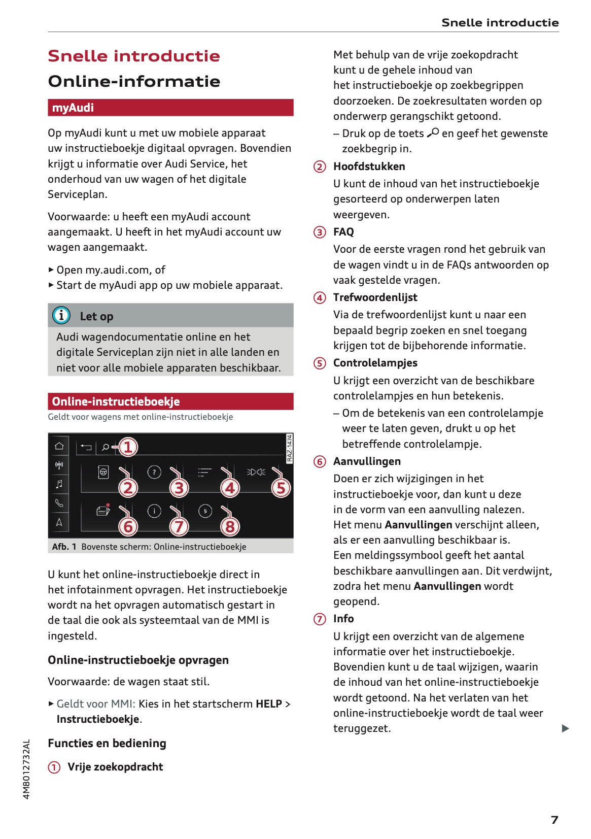 2022 Audi Q8 Owner's Manual | Dutch