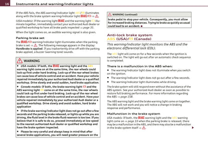 2010 Audi R8 Owner's Manual | English US