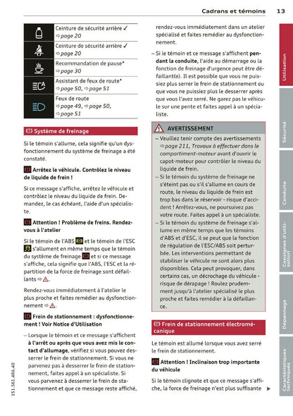 2014 Audi RS 6 Avant Owner's Manual | French