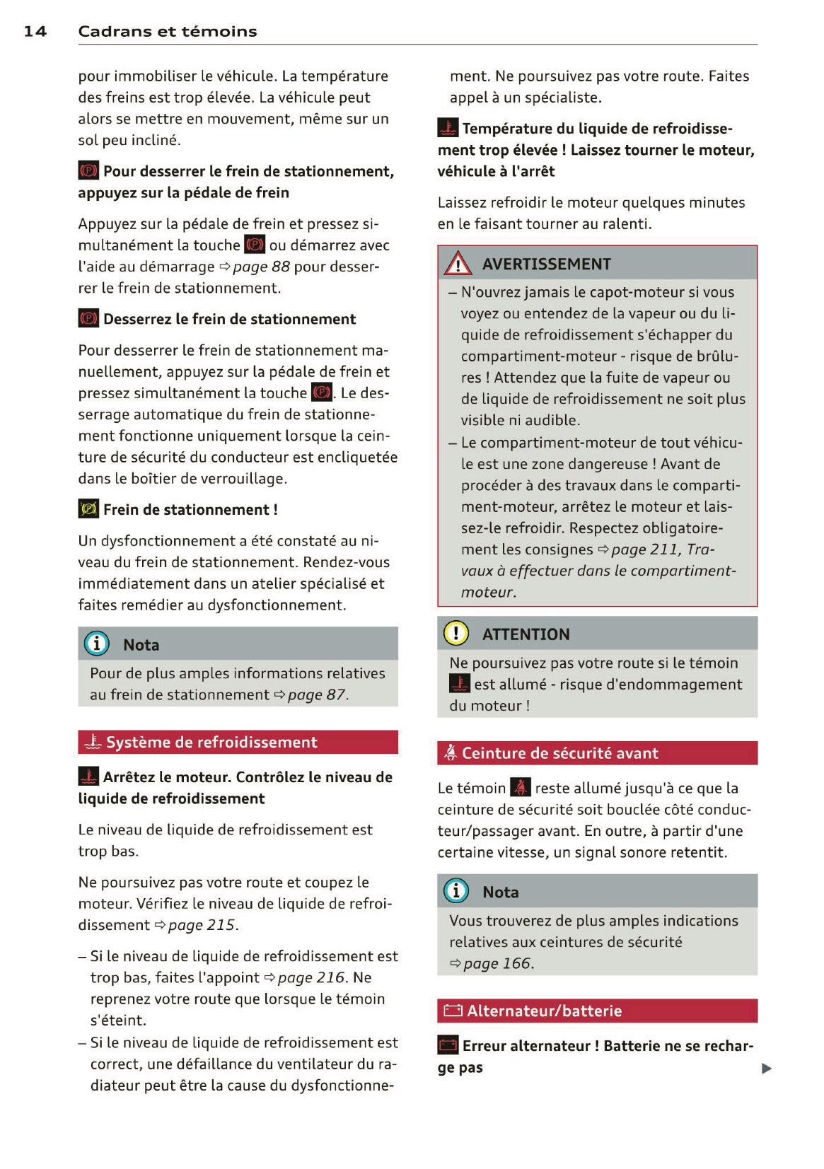 2014 Audi RS 6 Avant Owner's Manual | French