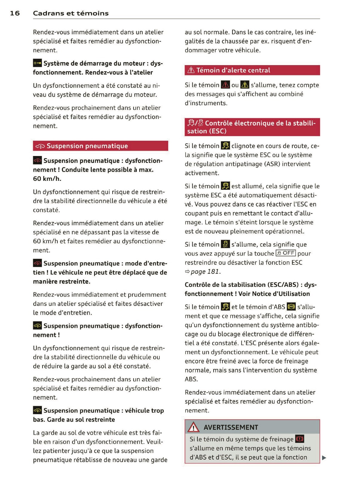 2014 Audi RS 6 Avant Owner's Manual | French